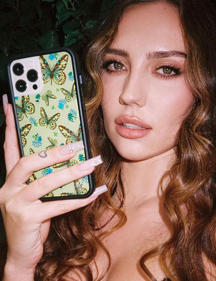 Wildflower Cases Butterfly - Sage iPhone 15 Plus Case